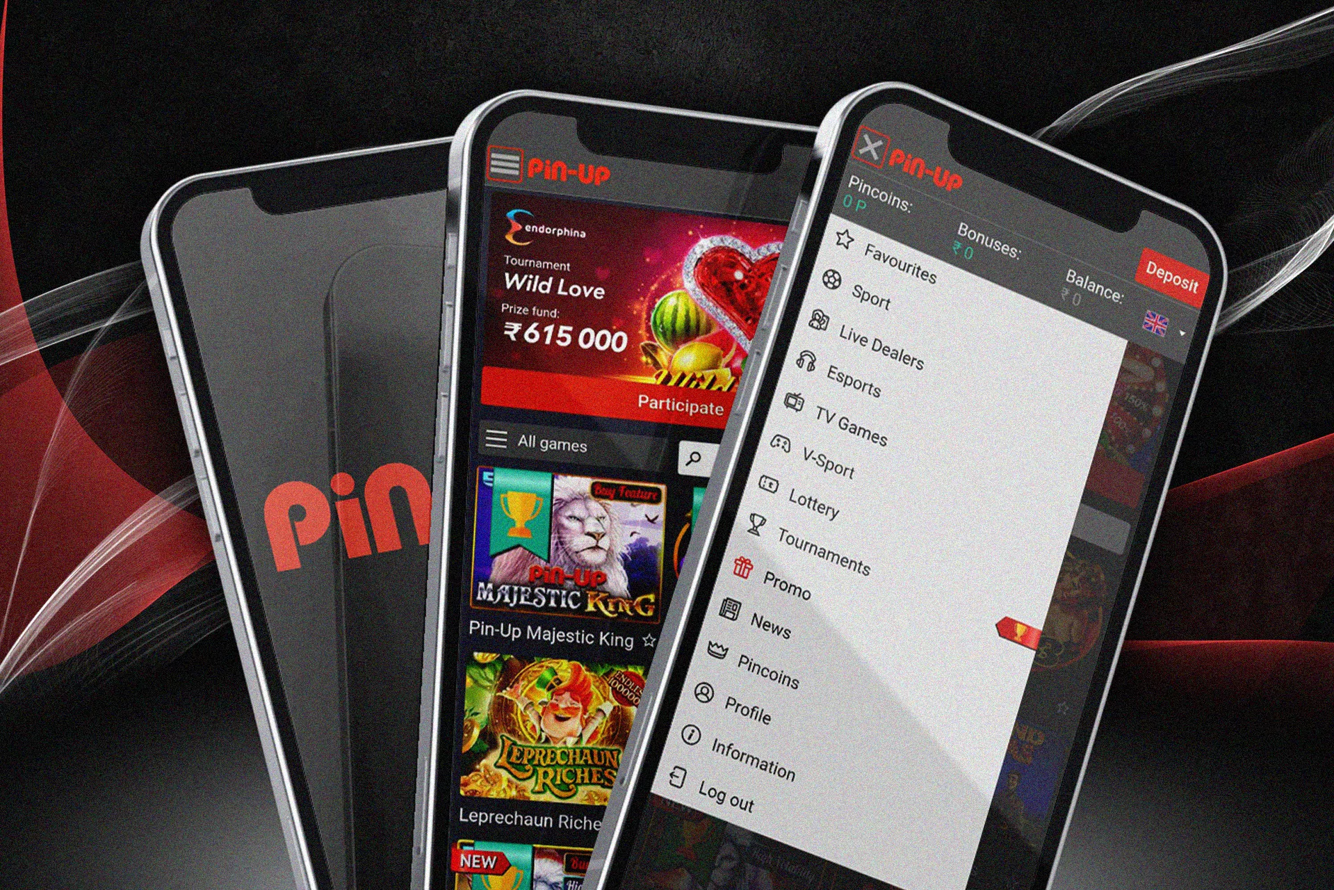 Pin-Up app offers a wide range of games and betting markets.