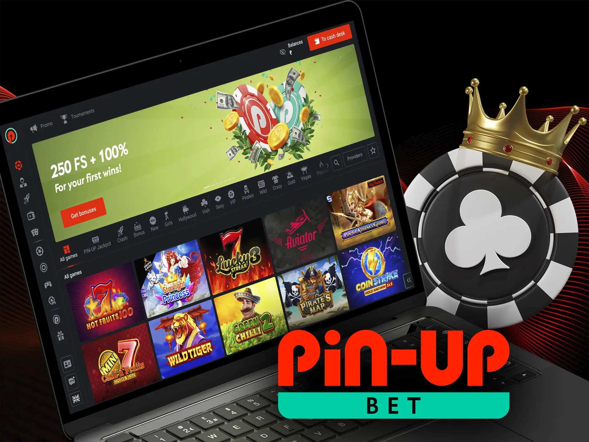 You can also play your favorite caino games at Pin Up casino.